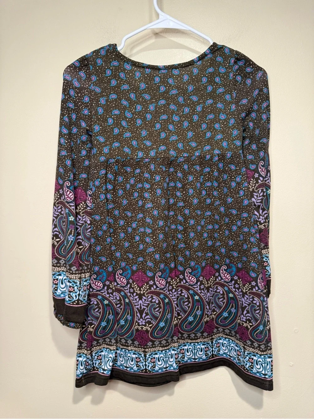 DISNEY WIZARDS OF WAVERLY PLACE DRESS SIZE 10/12 y2k paisley